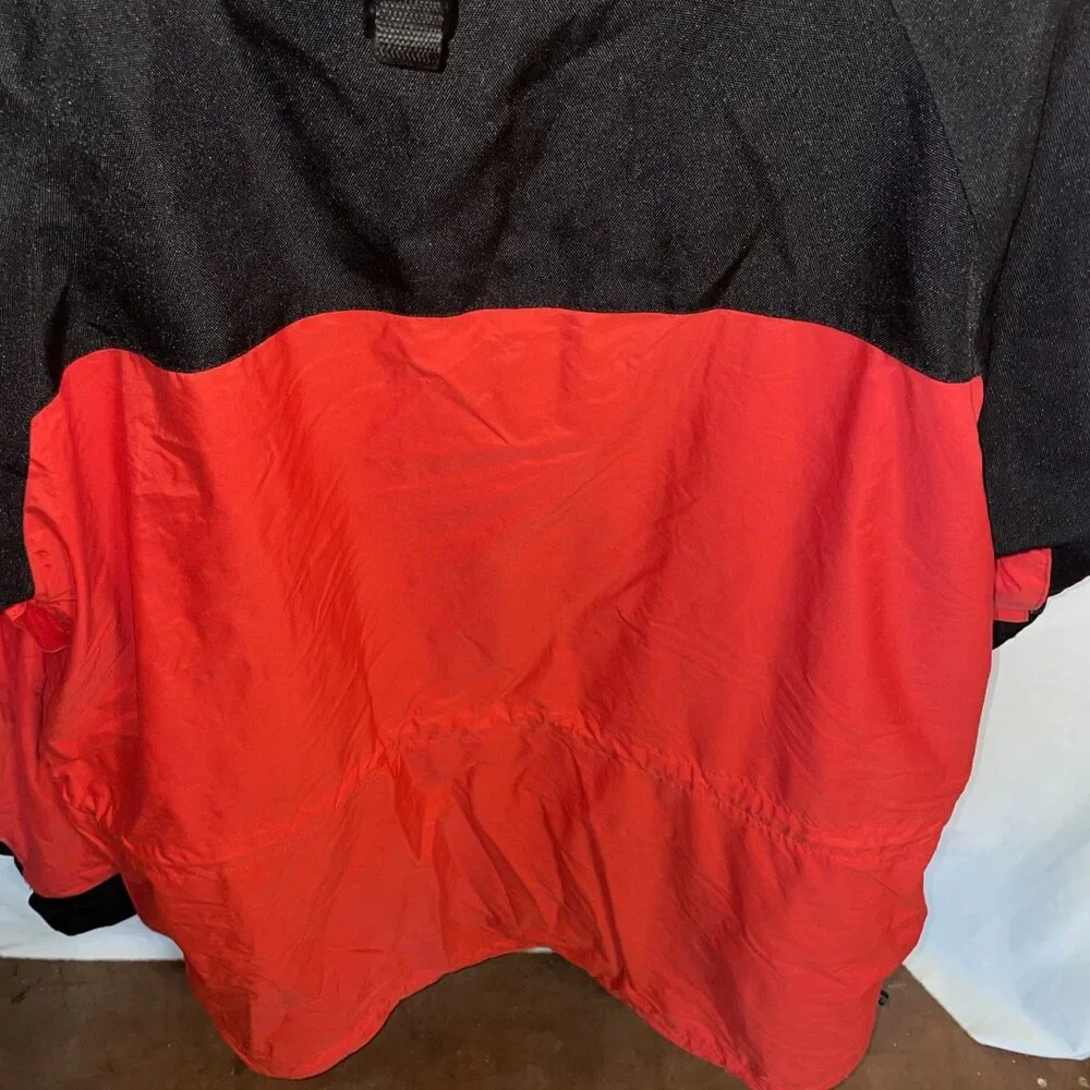 Stearns Men’s Weather Hoodie Coat Size 3XL Red Black Nylon Outdoors Rain Protect